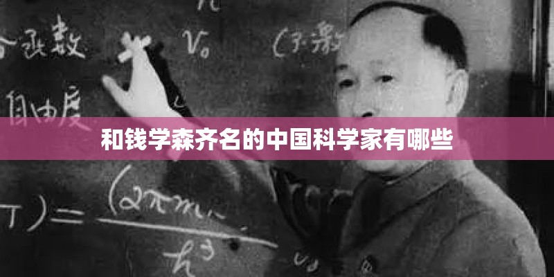 和钱学森齐名的中国科学家有哪些