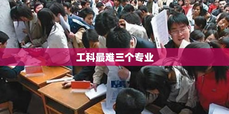 工科最难三个专业