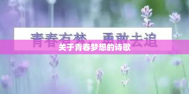 关于青春梦想的诗歌