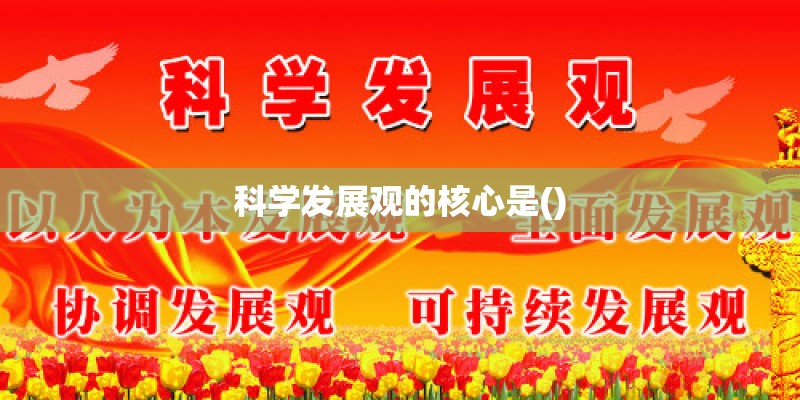 科学发展观的核心是()