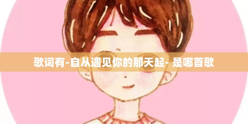 歌词有-自从遇见你的那天起- 是哪首歌 歌词有-自从遇见你的那天起- 是哪首歌