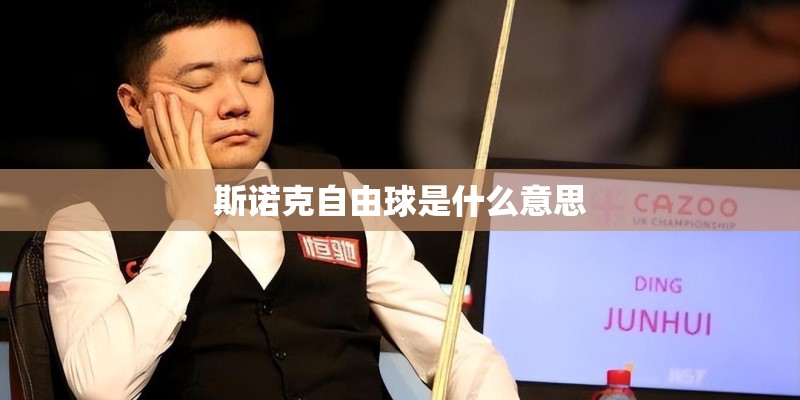 斯诺克自由球是什么意思