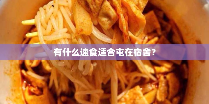 有什么速食适合屯在宿舍？