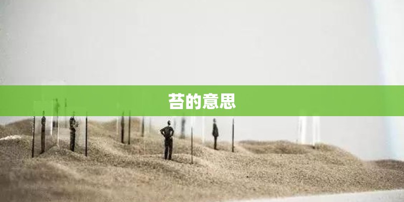 苔的意思