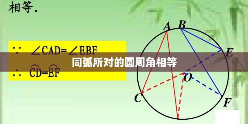 同弧所对的圆周角相等 同弧所对的圆周角相等