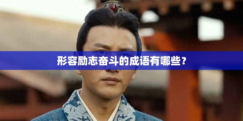 形容励志奋斗的成语有哪些? 形容励志奋斗的成语有哪些?