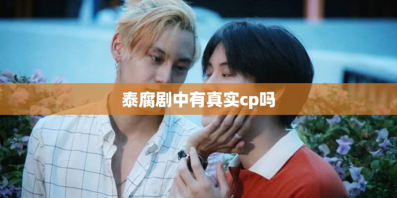 泰腐剧中有真实cp吗