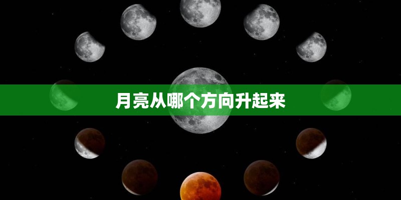 月亮从哪个方向升起来