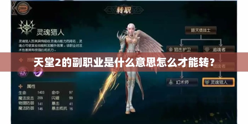 天堂2的副职业是什么意思怎么才能转？