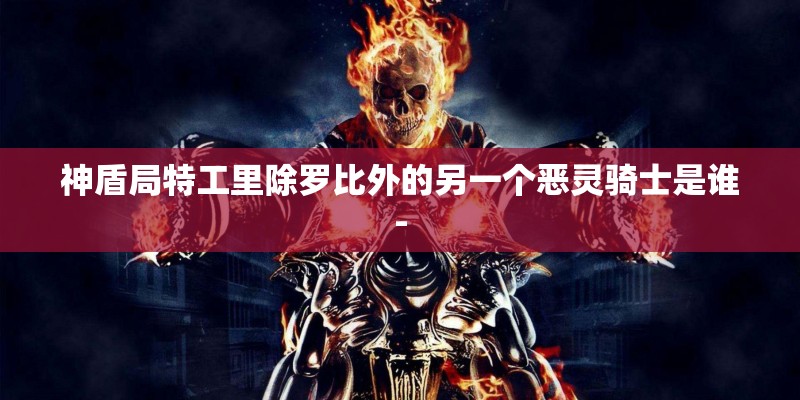 神盾局特工里除罗比外的另一个恶灵骑士是谁-