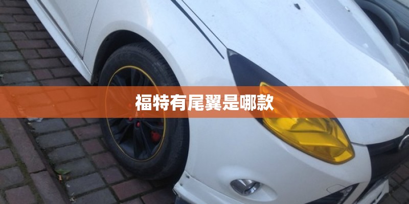 福特有尾翼是哪款