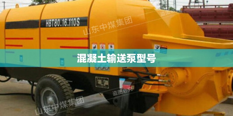 混凝土输送泵型号