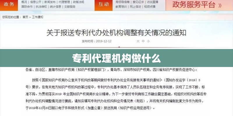 专利代理机构做什么