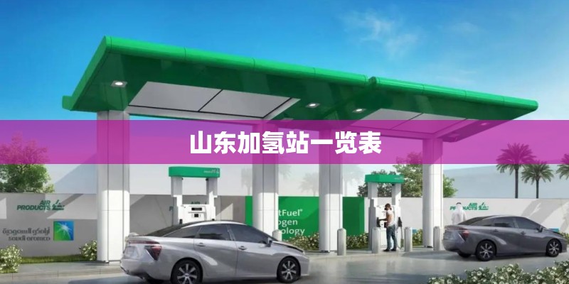 山东加氢站一览表